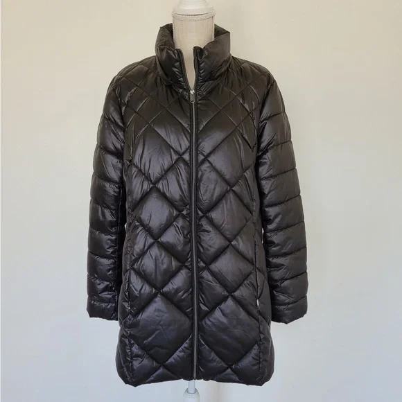 Womens Puffer Coat by Andrew Marc, Black, Size XL - Picture 1 of 8